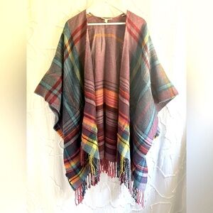 Jessica Simpson Striped Poncho